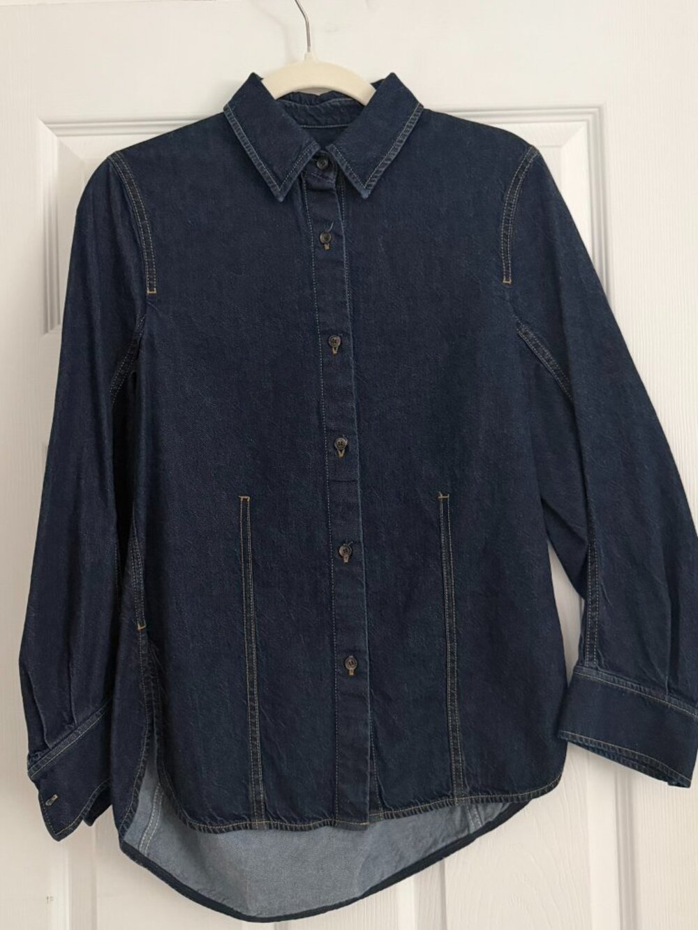 Women's COS Relaxed Dark Denim Shirt